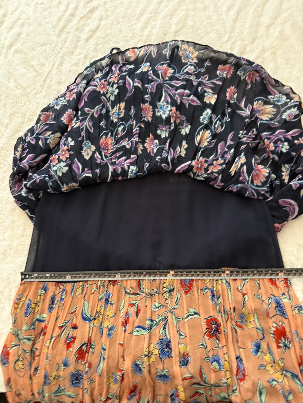 Ramy Brook Silk Blend Floral Tiered Midi Chrisley Dress Resort Garden Party S - Picture 13 of 13